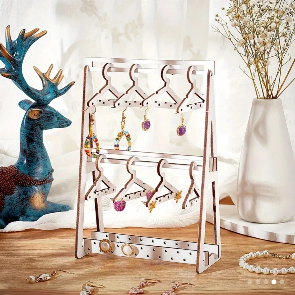 Wooden Earring Display Stand